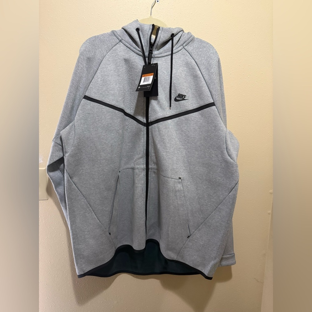 Nike Tech Pack Light Gray Full-Zip Hoodie